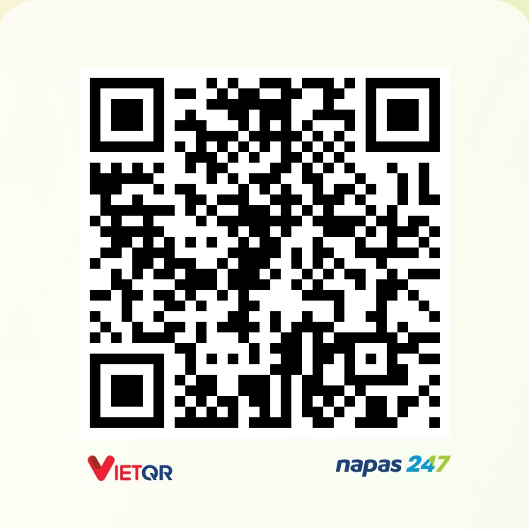 Mã QR VietQR chuyển khoản tới tài khoản Vietcombank của người làm trang